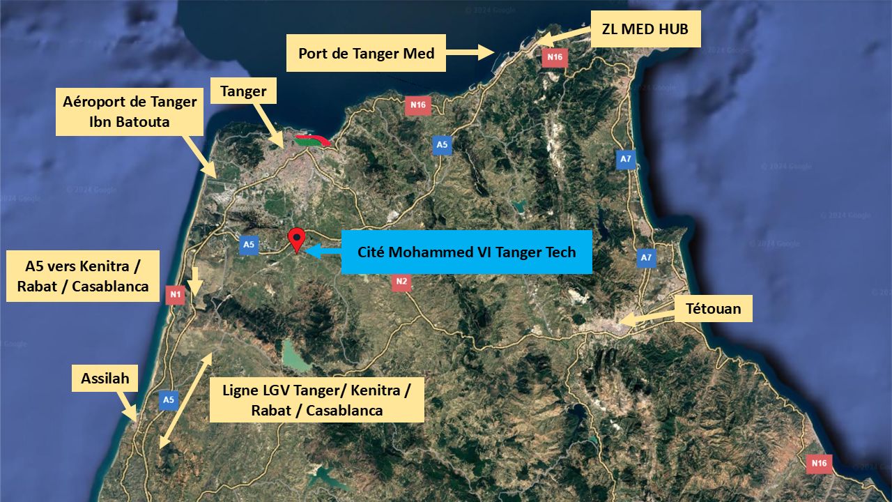 Cité Mohammed VI Tanger Tech — zone d'investissement industriel et technologique au Maroc